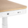 2E Computer table CE218D-MOTORIZED, height adjustment, electric motor 220V, (USB-A/USB-C), 72/120х118x60cm, beige