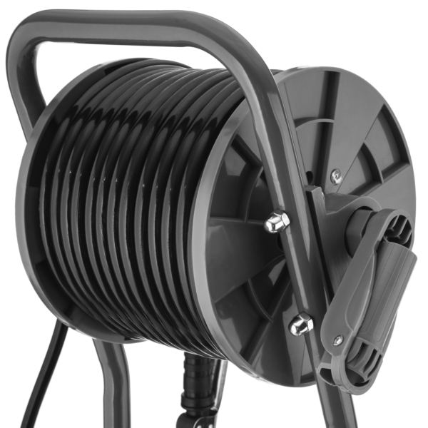 Обприскувач акумуляторний 2E AquaSpray 40LRC 40л 12В 1х12А·год 7бар 6л·хв вольтметр колеса котушка шланг 30м 16кг