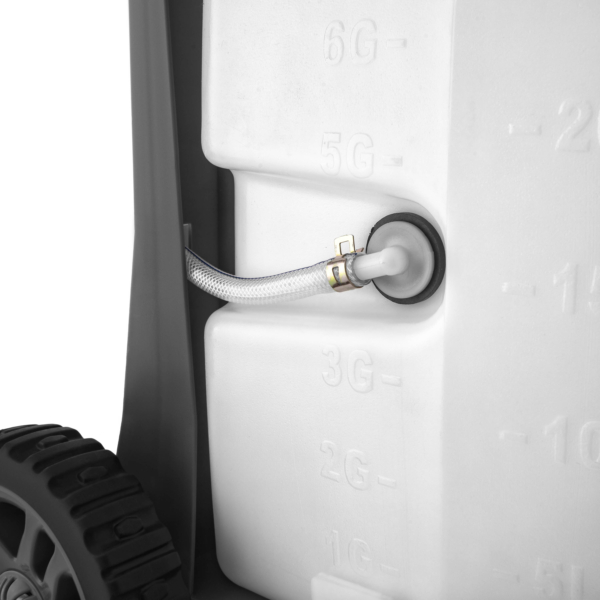 Обприскувач акумуляторний 2E AquaSpray 40LRC 40л 12В 1х12А·год 7бар 6л·хв вольтметр колеса котушка шланг 30м 16кг
