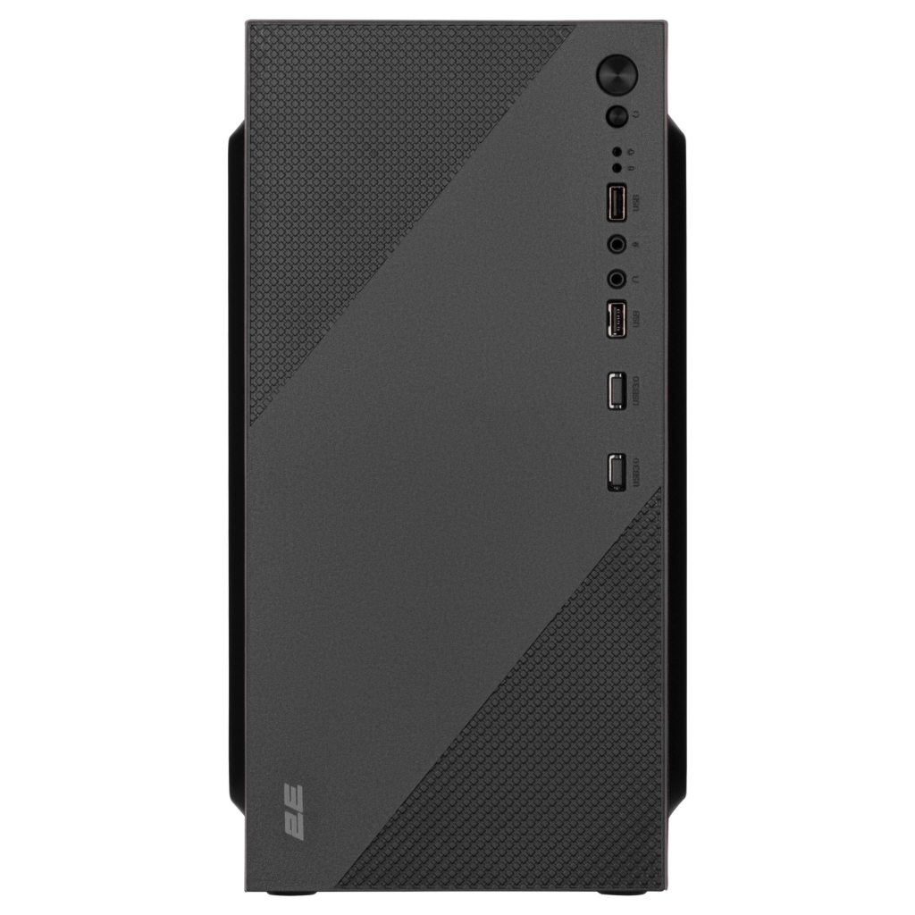 2E PC case TeamX TMX04 with 2E ATX400W, 2xUSB2.0, 1x80mm, VGA 220mm, mATX, black