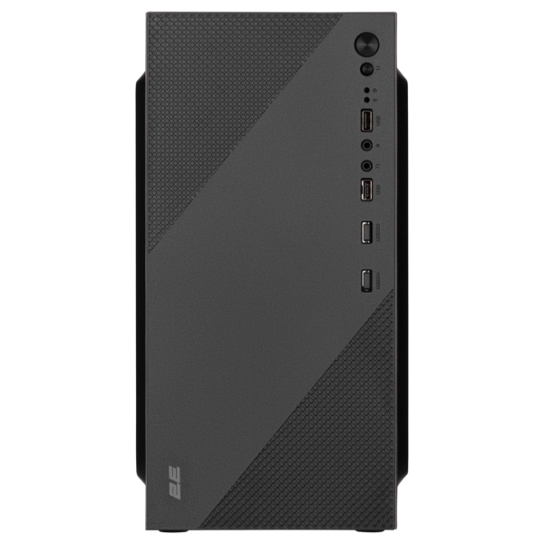 2E PC case TeamX TMX04 with 2E ATX400W, 2xUSB2.0, 1x80mm, VGA 220mm, mATX, black