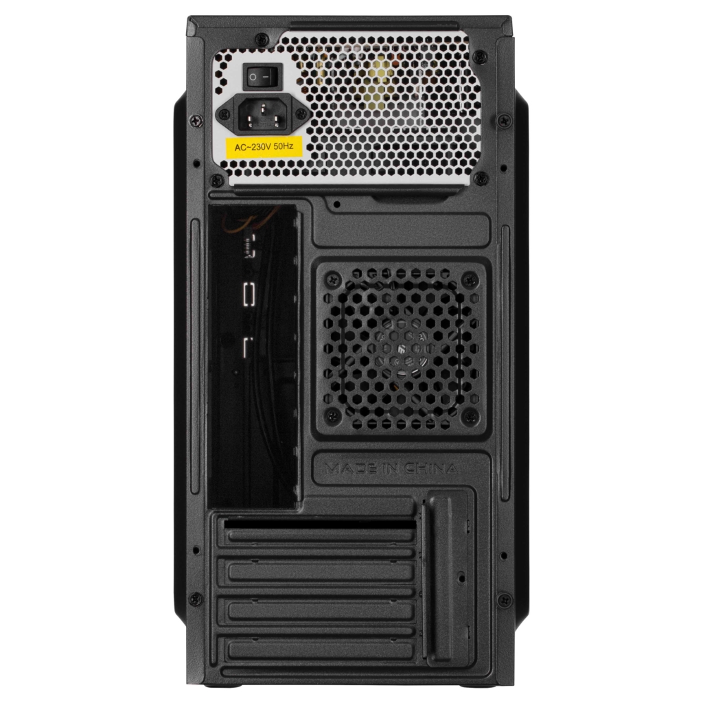 2E PC case TeamX TMX04 with 2E ATX400W, 2xUSB2.0, 1x80mm, VGA 220mm, mATX, black