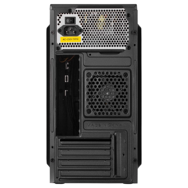 2E PC case TeamX TMX04 with 2E ATX400W, 2xUSB2.0, 1x80mm, VGA 220mm, mATX, black
