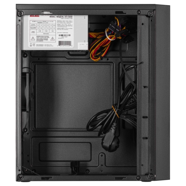 2E PC case TeamX TMX04 with 2E ATX400W, 2xUSB2.0, 1x80mm, VGA 220mm, mATX, black