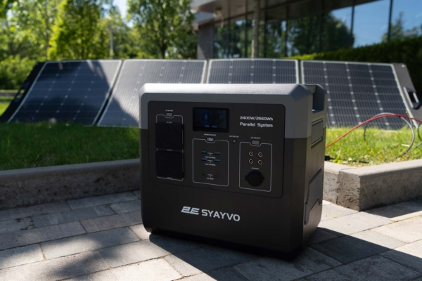Портативная электростанция 2Е Syayvo 2400 Вт, 2560 Втч, WiFi/BT, параллельное подключение, быстрая зарядка