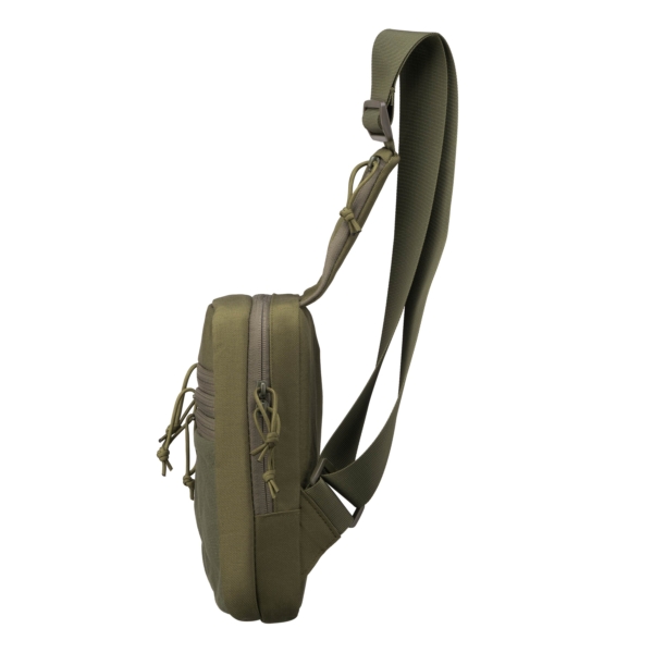 2E Tactical sling-bag, holster with quick opening, 6 compart, OD Green