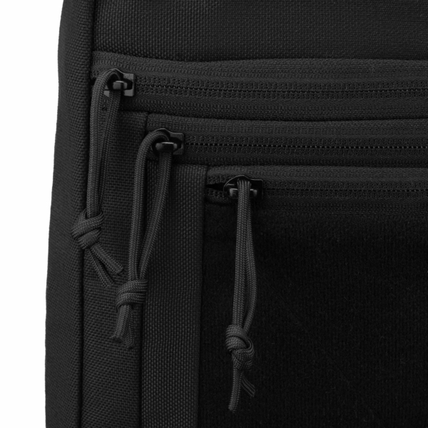 2E Tactical sling-bag, holster with quick opening, 6 compart, Black