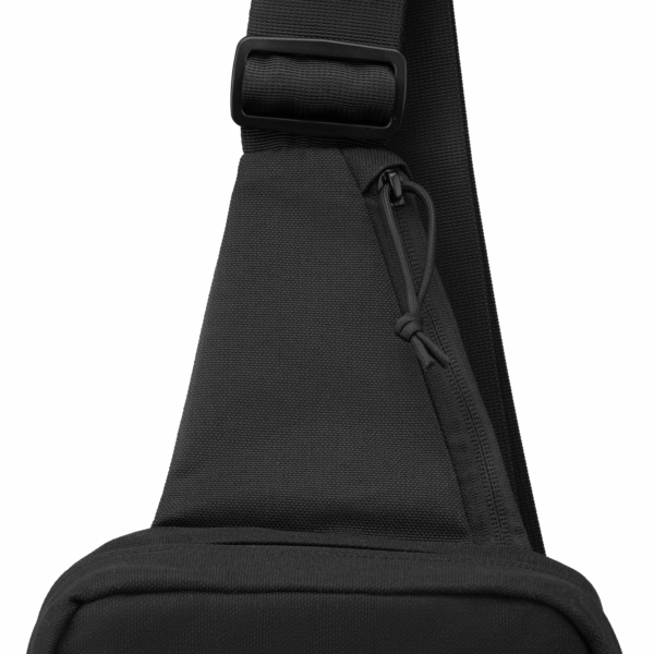 2E Tactical sling-bag, holster with quick opening, 6 compart, Black