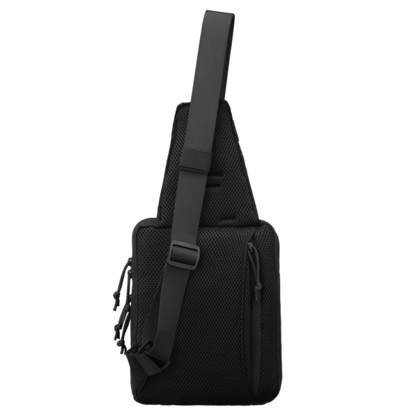 2E Tactical sling-bag, quick opening, 4 compart, Black