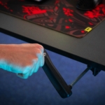 2E Computer table CE120B-MECHANIC, height adjustment, mechanical, 72/120х120x60cm, black