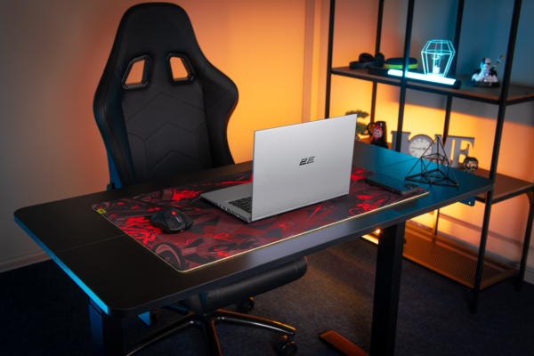 2E Computer table CE120B-MECHANIC, height adjustment, mechanical, 72/120х120x60cm, black
