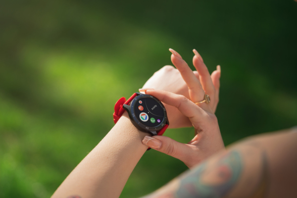 Смарт-годинник 2E Motion GT2 47мм, 1.32″, 360×360, BT 5.2, Чорно-червоний
