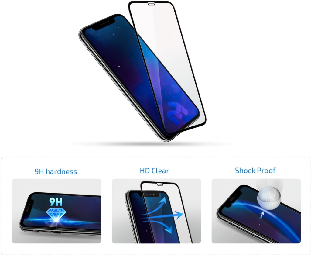 2E Protective glasses for Samsung Galaxy A25 5G (A256), 2.5D FCFG, (1 Pack), черная рамка