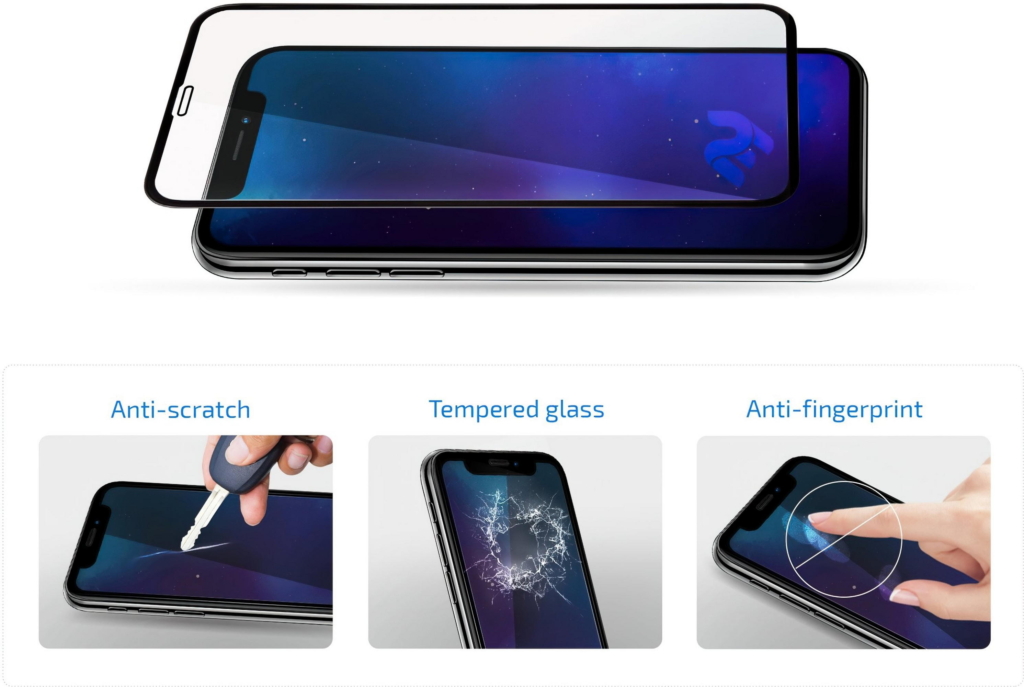 2E Protective glasses for Samsung Galaxy A25 5G (A256), 2.5D FCFG, (1 Pack), черная рамка