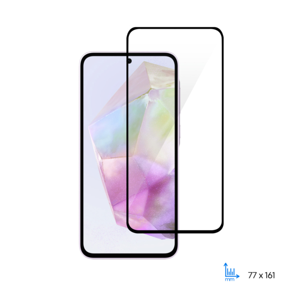 Защитное стекло 2E для Samsung Galaxy A35 5G (A356), 2.5D FCFG, (1 Pack), черная рамка