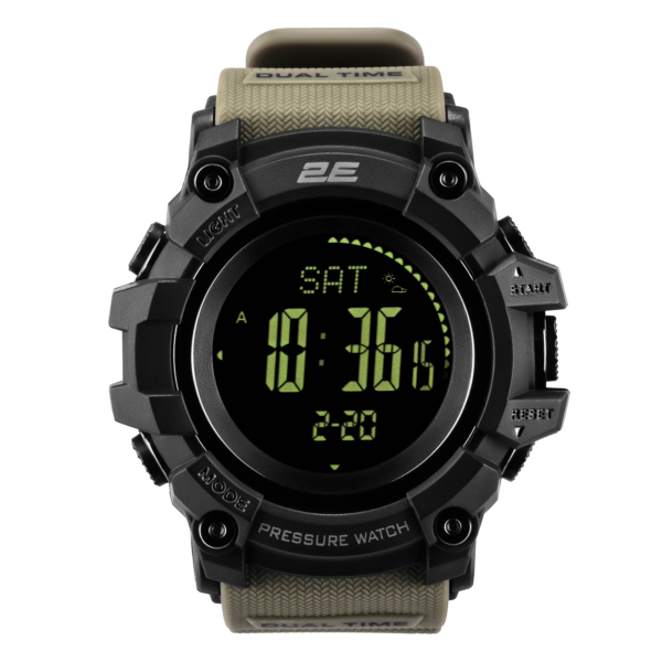 2E Tactical Тактичний годинник Armor GT Army Green з компасом та крокоміром