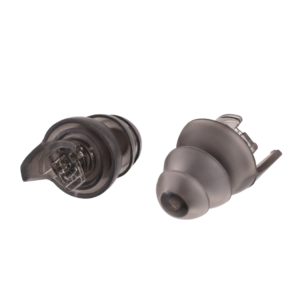 2E Protective earplugs Switch EP1 Black with a switch, size L, NRR 22/14 dB, passive