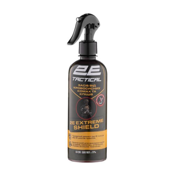 2E Tactical Extreme Shield Bloodsucking Insect and Tick Repellent for Clothing and Equipment, 500 ml
