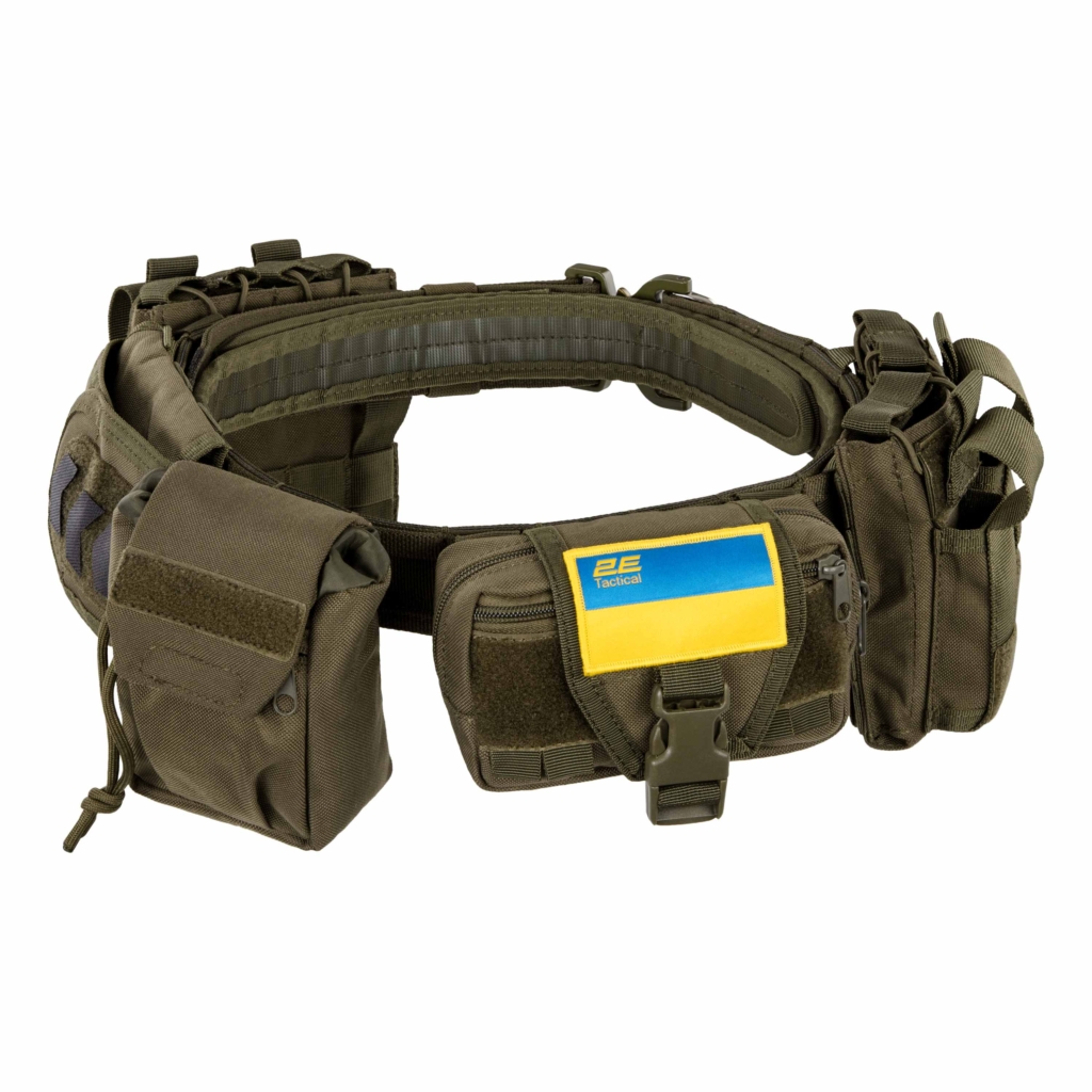 2E Tactical Belt 5 Pouch, OD Green