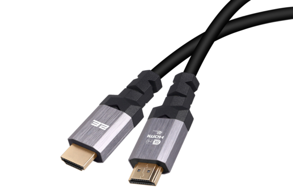 Кабель HDMI (M/M) 2Е 1.8м, 2.1, 4K/120Hz, 8K/60Hz 48Gbps, Ultra High Speed, чорний