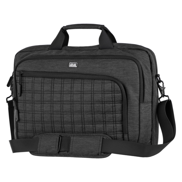 2E Laptop Bag 16″, CrossSquares, Black