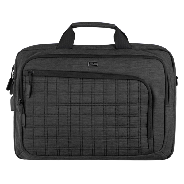 2E Laptop Bag 16″, CrossSquares, Black
