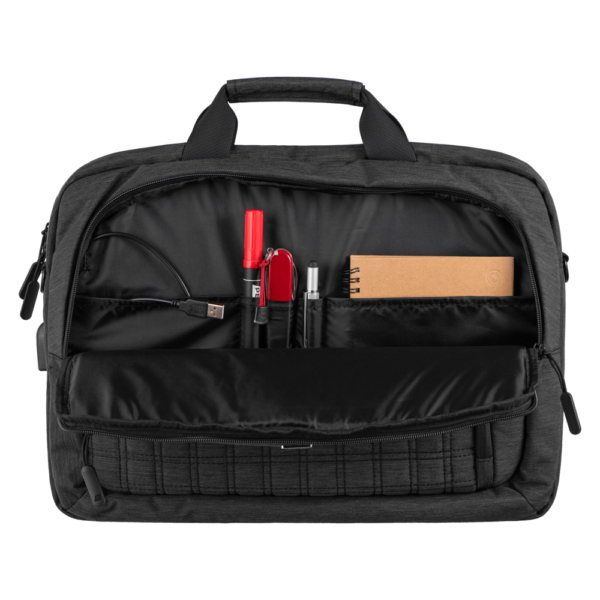2E Laptop Bag 16″, CrossSquares, Black