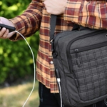 2E Laptop Bag 16″, CrossSquares, Black