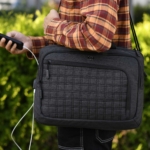 2E Laptop Bag 16″, CrossSquares, Black