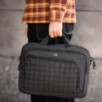 2E Laptop Bag 16″, CrossSquares, Black