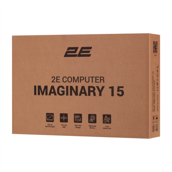 Ноутбук 2E Imaginary 15.6″ FHD IPS AG, Intel i7-1355U, 16GB, F512GB, UMA, DOS, Чорний