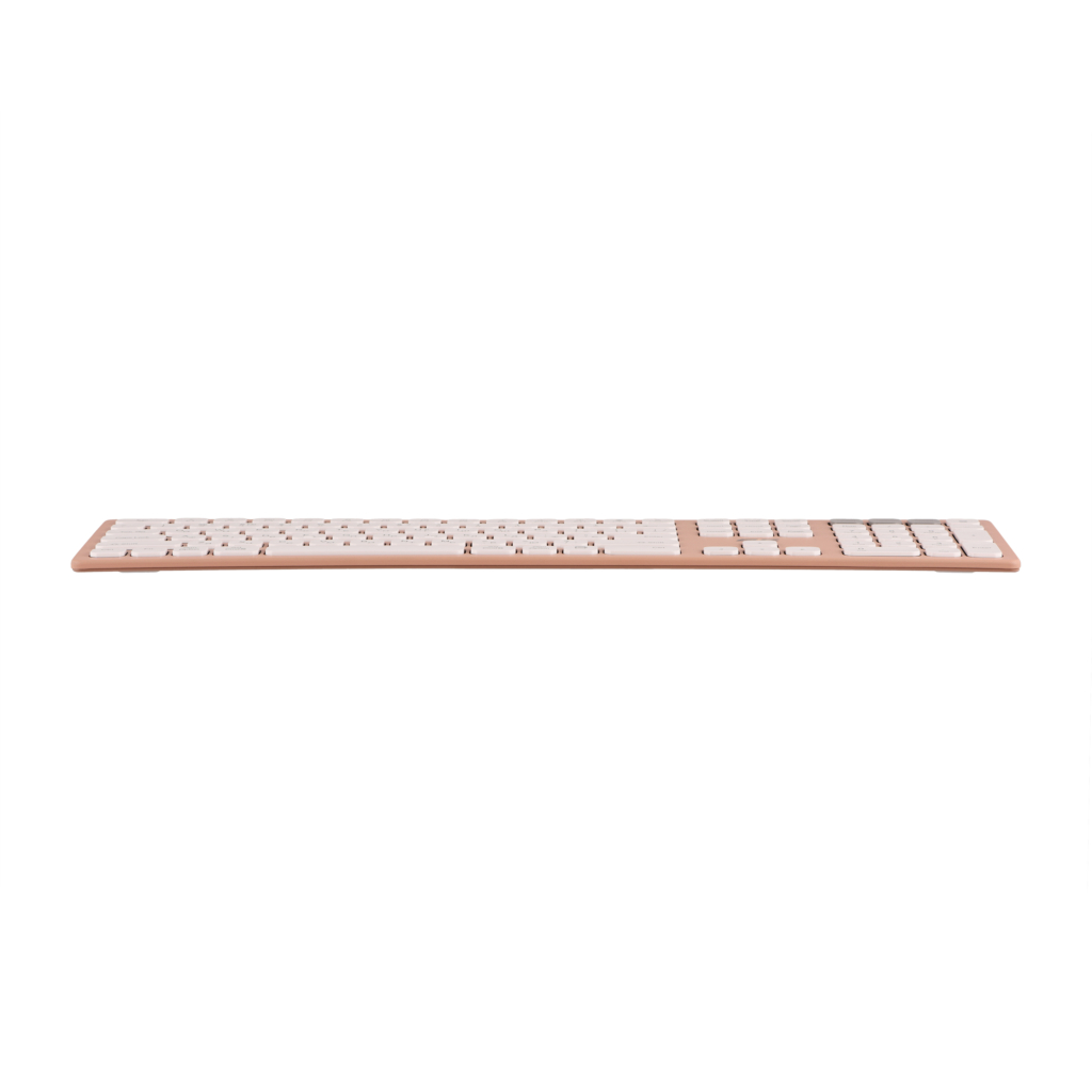 Клавиатура ножничная 2E KS270 109key, WL/BT, EN/UK, розово-белый