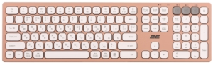 Клавиатура ножничная 2E KS270 109key, WL/BT, EN/UK, розово-белый