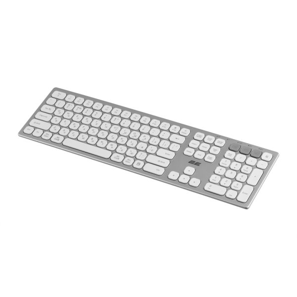 2E Keyboard membrane KS270 109key, WL/BT, EN/UK, silver-white