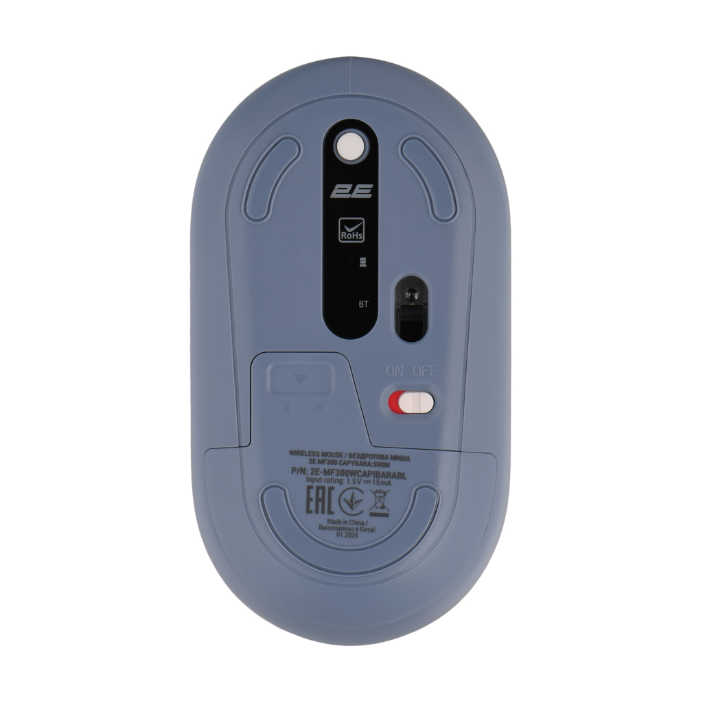 Миша 2E MF300 CAPYBARA:SWIM Silent WL BT, синій