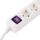 2E Power strip 5хType F, 3х1.5mm2, 16A, 10m, white