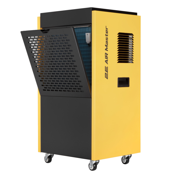 2E Industrial dehumidifier 90l/day 250m sq 500m cubic/h 1000W LCD display electric control timer IP22