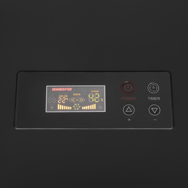 2E Industrial dehumidifier 90l/day 250m sq 500m cubic/h 1000W LCD display electric control timer IP22