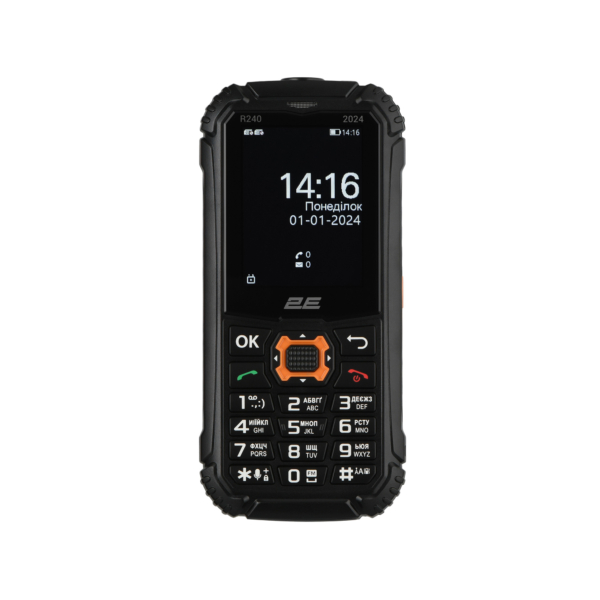 2E Мобільний телефон R240 2024 2.4″ 2SIM, 1800мА•год, чорний