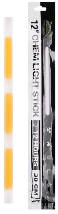 2E Tactical Chemical light GS12, 30 cm, 12 hours, white – 25 pcs
