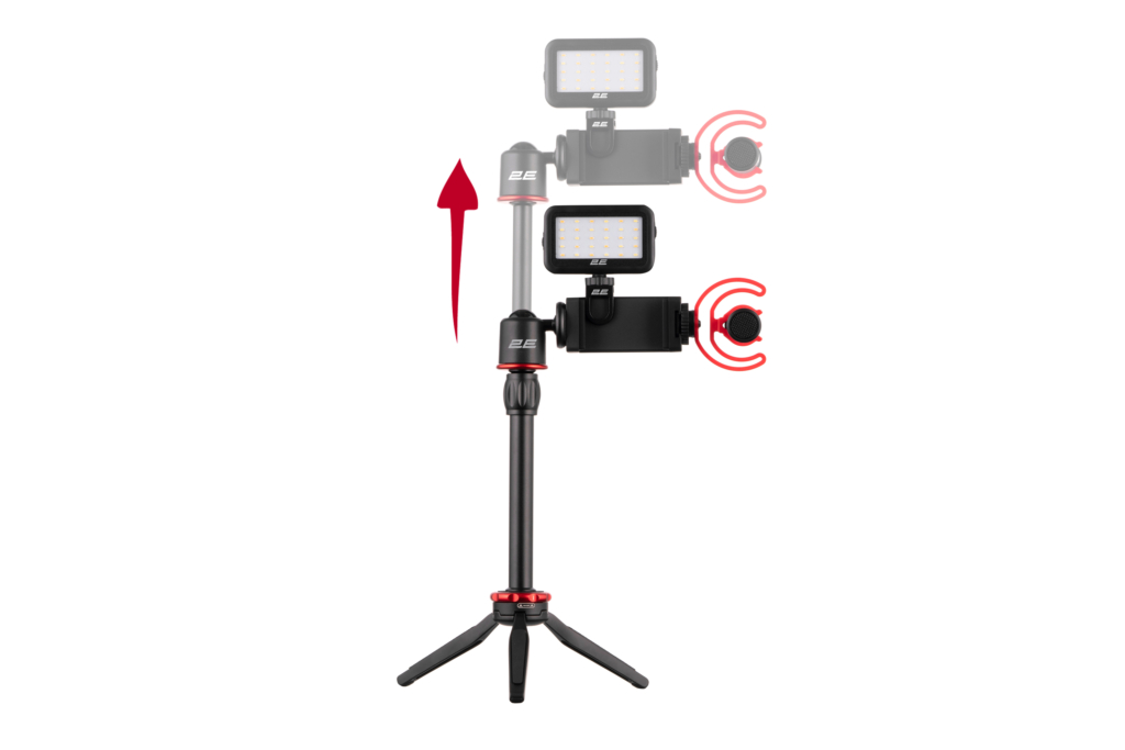 Микрофон с триподом для мобильных устройств 2Е MM011 Vlog KIT, 3.5mm