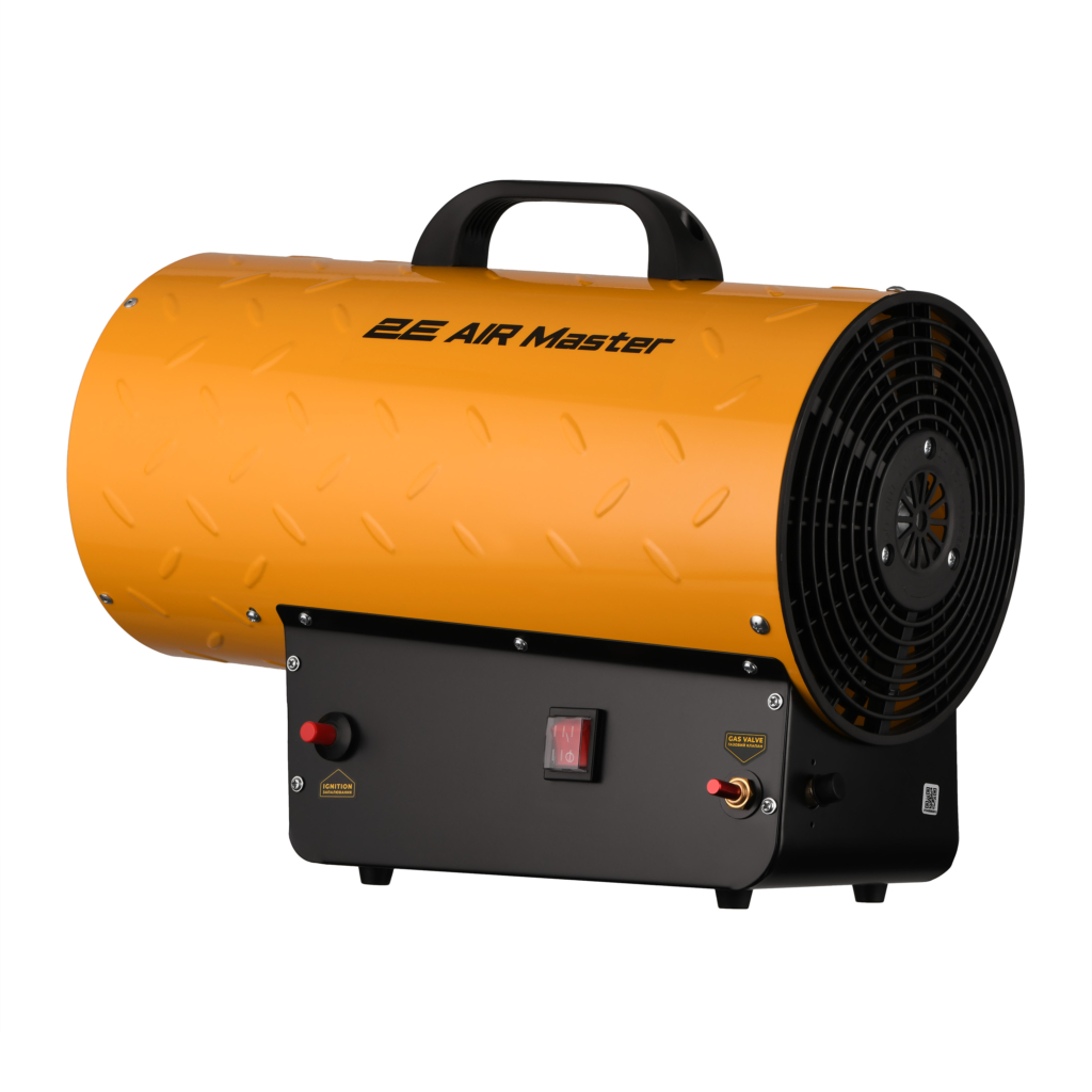 Тепловая пушка газовая 2E PowerHeat G30, 30кВт, 300м кв, 750м куб/ч, IPX4, жёлтый