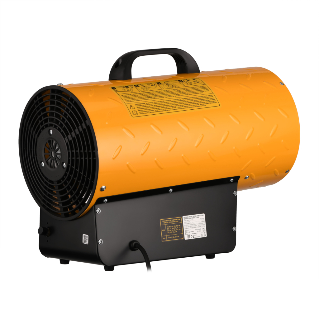 Тепловая пушка газовая 2E PowerHeat G30, 30кВт, 300м кв, 750м куб/ч, IPX4, жёлтый