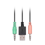 Акустична система (саундбар) 2E PCS101 RGB, 2.0, USB, Black