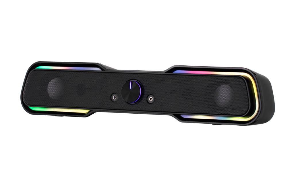 Акустическая система (саундбар) 2E PCS101 RGB, 2.0, USB, Black
