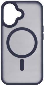 2E Чехол Basic для iPhone 16, Soft Touch MagSafe Cover, синий темный