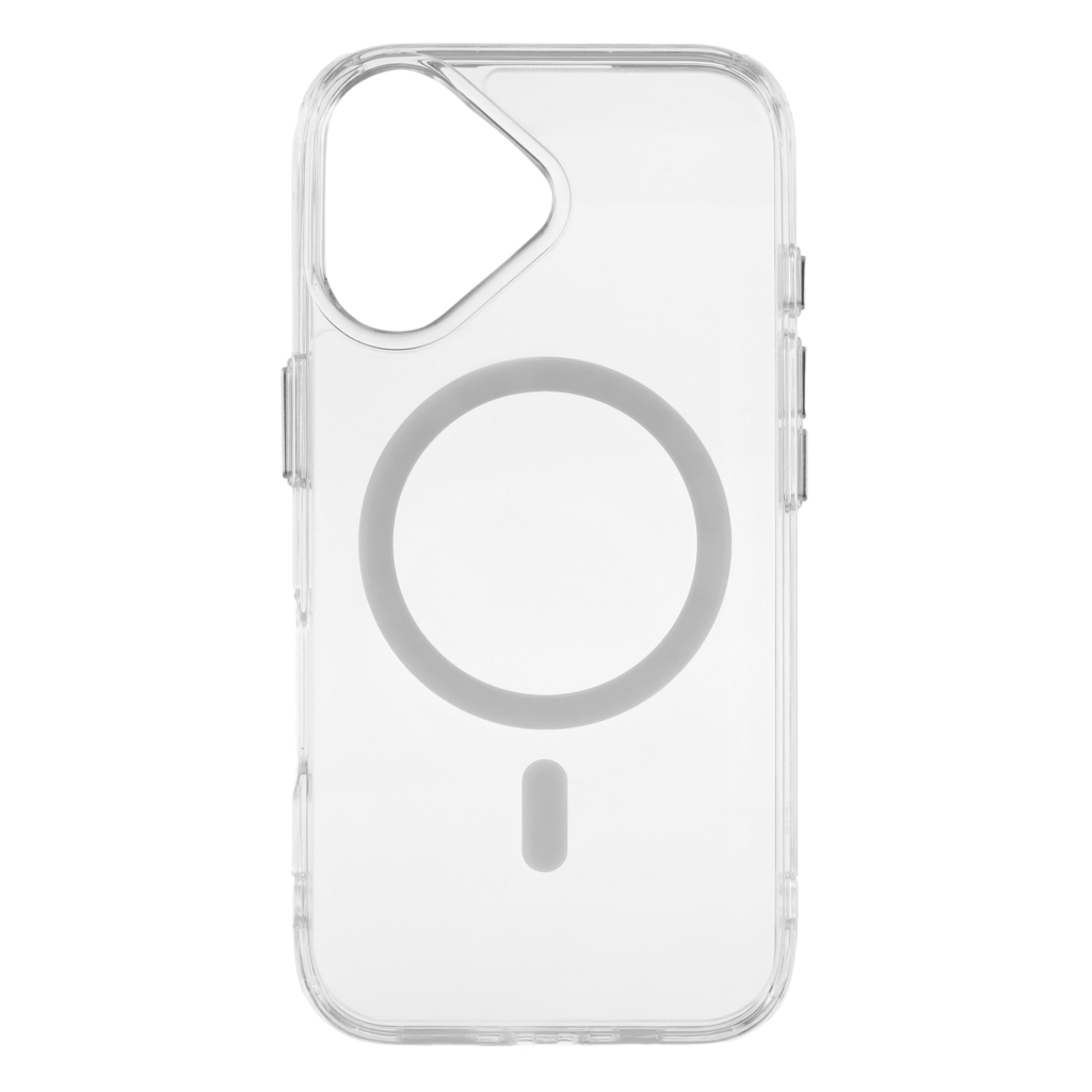 2E Basic case for iPhone 16, Transparent MagSafe Cover, Clear