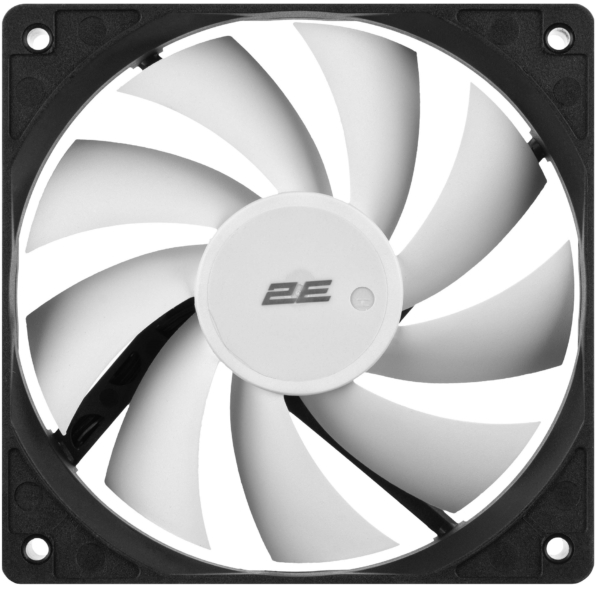 Корпусний вентилятор 2E F120-SN, 120мм, 500-1500rpm, 4pin 24dBa, чорний