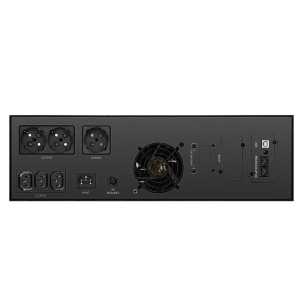 Джерело безперебійного живлення 2E PS2000RT, 2000VA/1600W, RT3U, LCD, USB, 3xC13, 3xSchuko