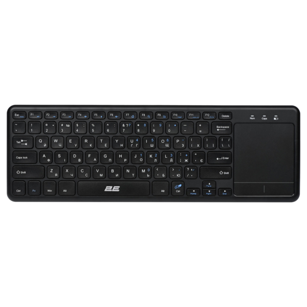 Клавіатура ножнична 2E KT100 78key, WL, EN/UK, чорний